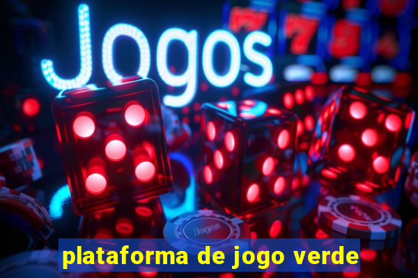 plataforma de jogo verde